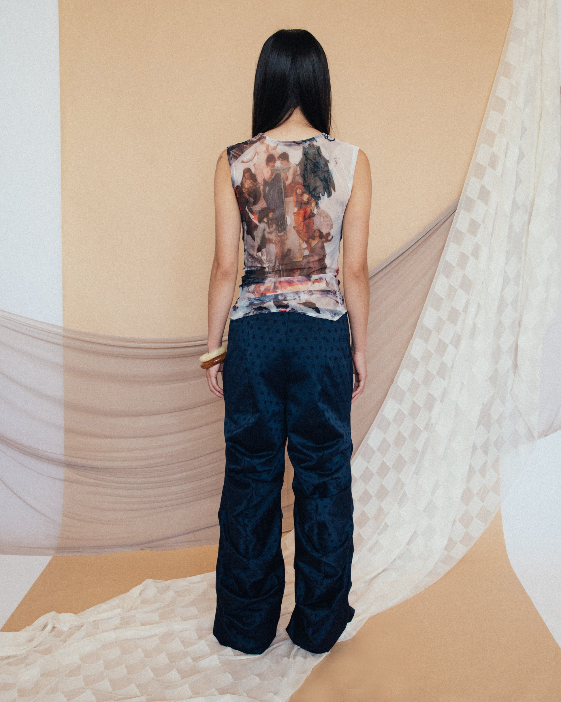Willow Pants in Midnight Polka