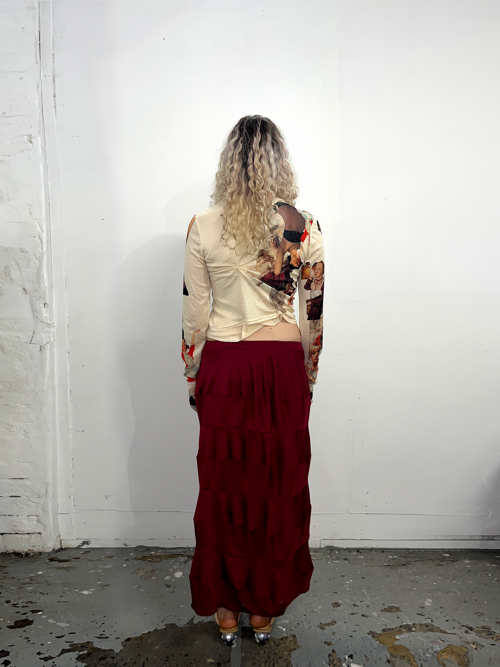 Phoebe's Skirt in Wine