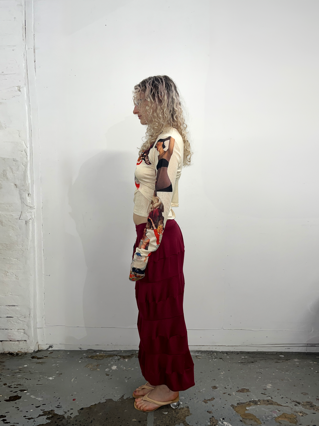 Phoebe's Skirt in Wine