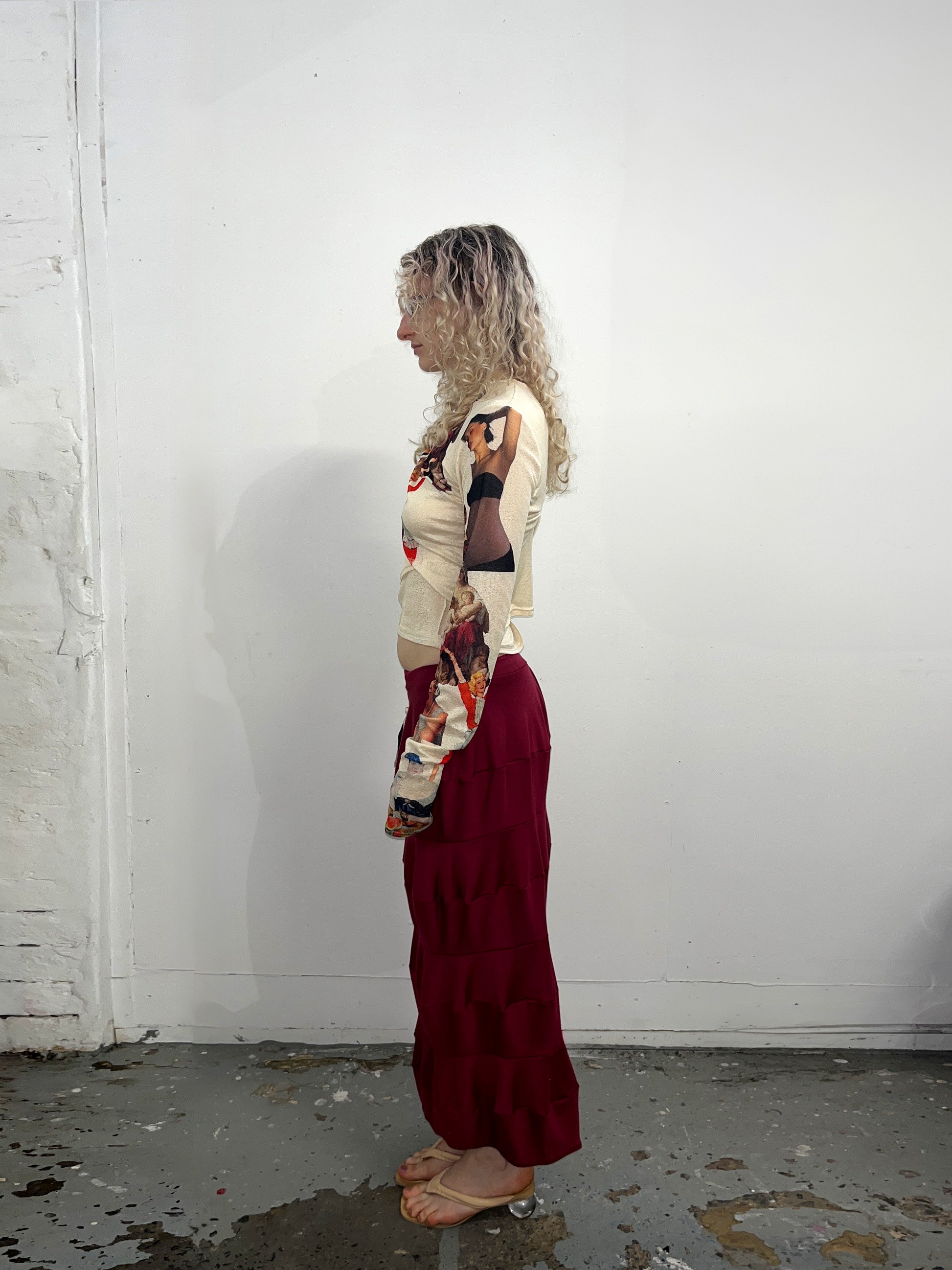 Phoebe's Skirt in Wine