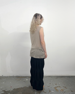 Aphrodite Tank in Ecru Mesh