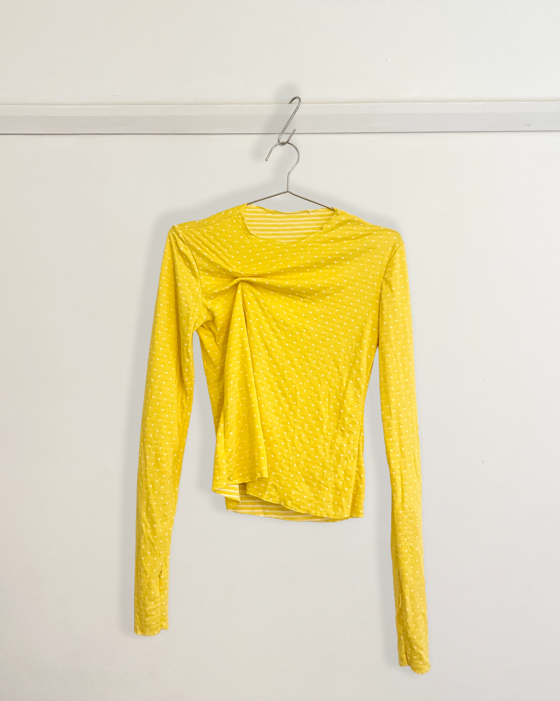 Variations of a Wife Top: Banana Polka/Stripe